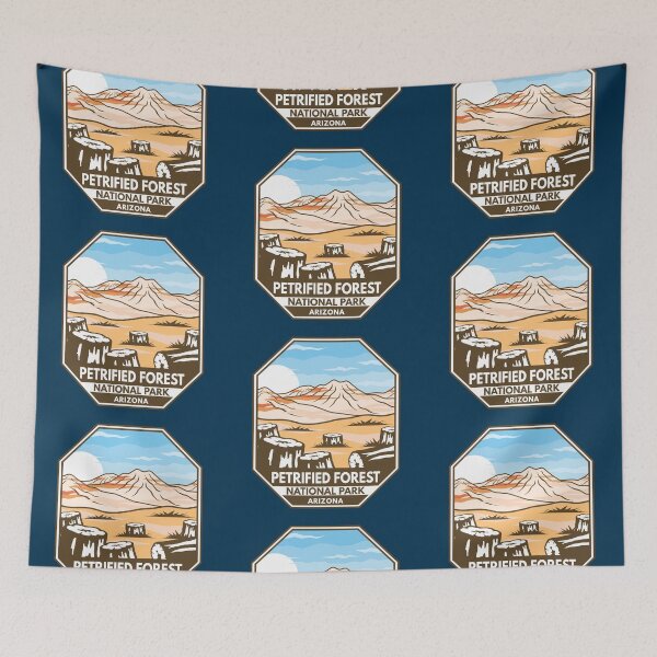 Item preview, Petrified Forest National Park Minimal Retro Emblem designed and sold by KrisSidDesigns.