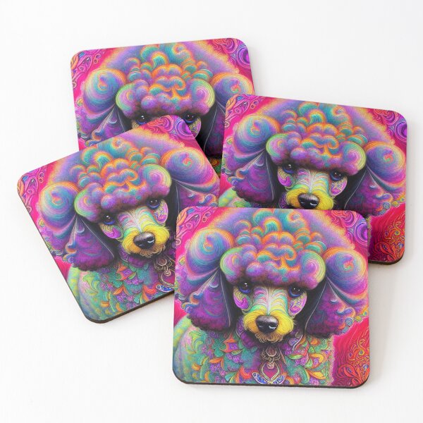 Item preview, Tribal Poodle Dog Art 3 designed and sold by DiatomDesigns.