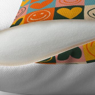 Alternate view of Happy love Throw Pillow