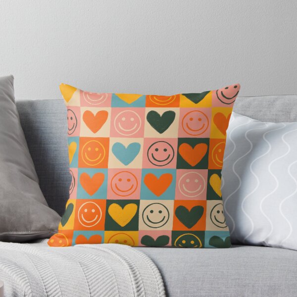 Happy love Throw Pillow