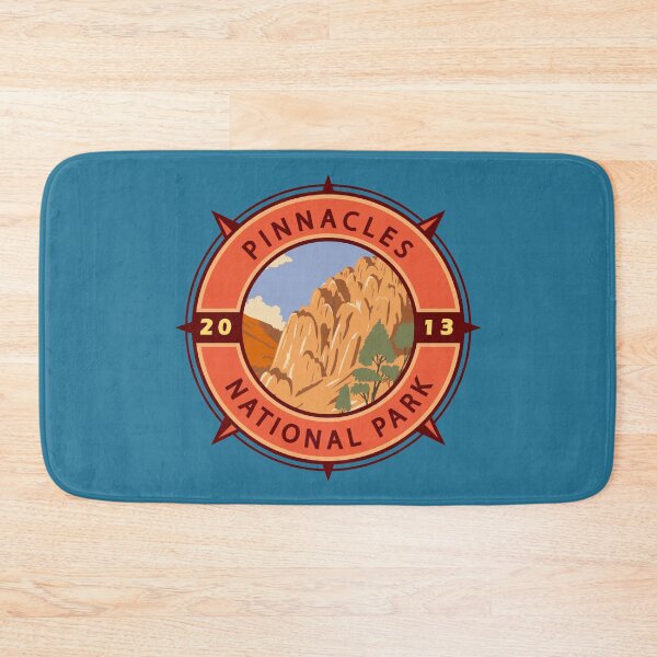 Item preview, Pinnacles National Park Retro Compass Emblem designed and sold by KrisSidDesigns.