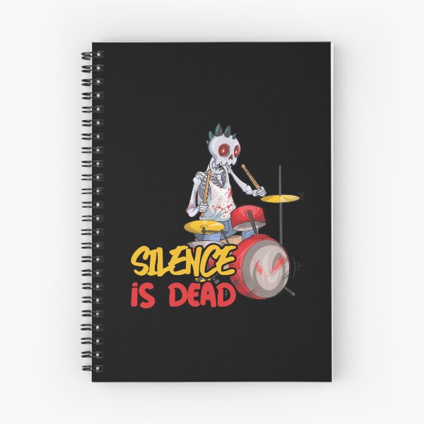 Item preview, Drum Skull with Drumsticks Metal Head designed and sold by BlackSheepEllis.