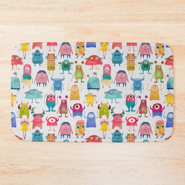 Item preview, Friendly Monsters - Monsters in White designed and sold by TheMirwoForest.