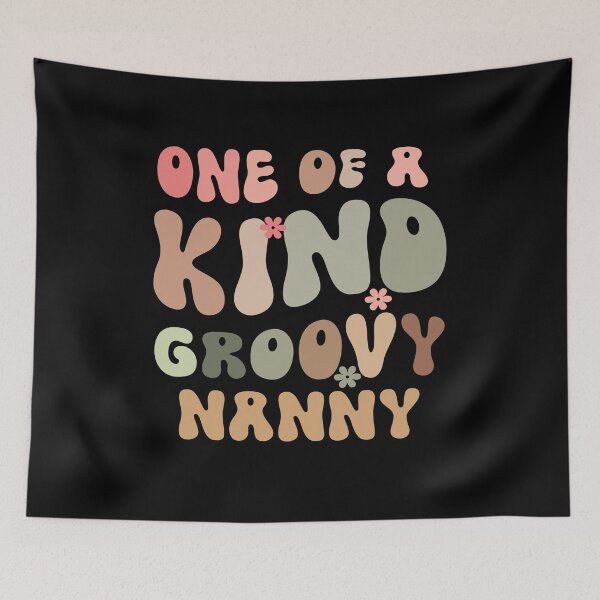 Item preview, One of a Kind Nanny in Playful Trendy Groovy Style designed and sold by CuteTrendyFinds.