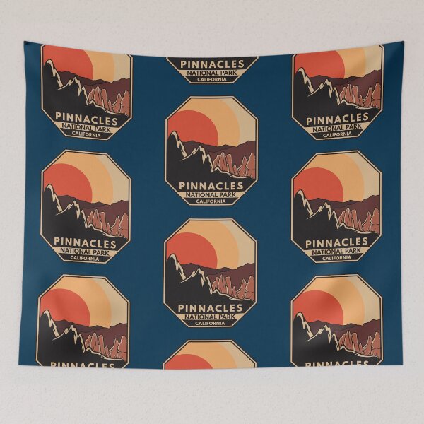 Item preview, Pinnacles National Park Minimal Retro Emblem designed and sold by KrisSidDesigns.