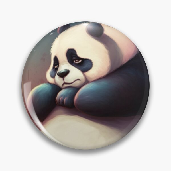 Item preview, Panda obeso aburrido en la depresión designed and sold by recollectionsv.