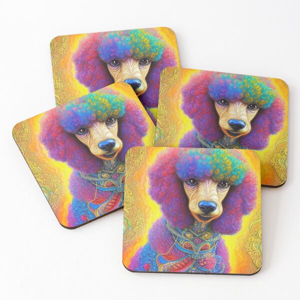 Item preview, Tribal Poodle Dog Art 4 designed and sold by DiatomDesigns.