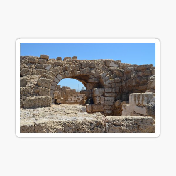 Palace Vault At Caeserea Palestina Maritima Sticker For Sale By Jlaroe Redbubble