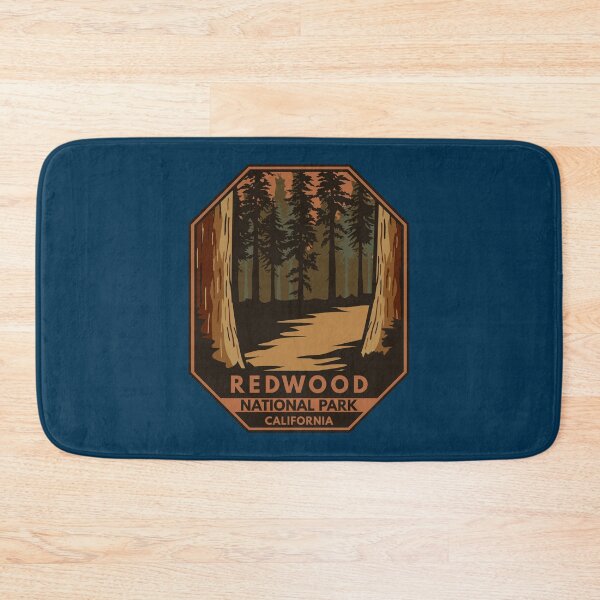 Item preview, Redwood National Park Minimal Retro Emblem designed and sold by KrisSidDesigns.