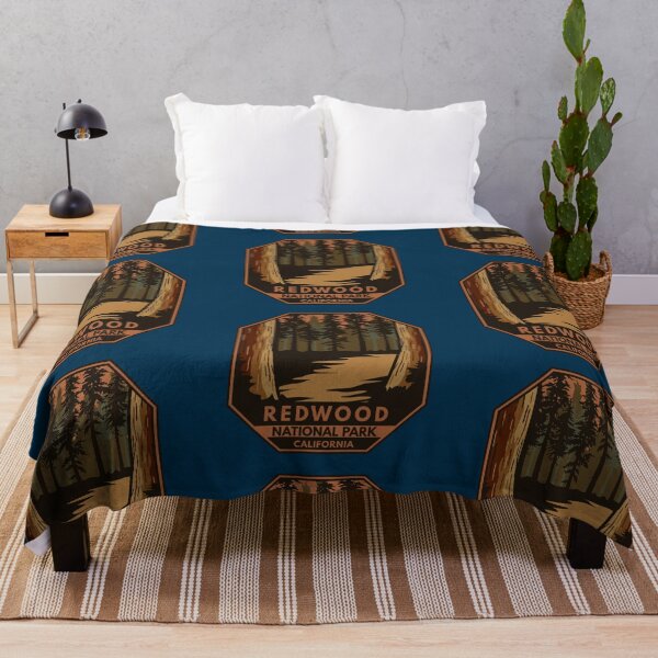 Item preview, Redwood National Park Minimal Retro Emblem designed and sold by KrisSidDesigns.