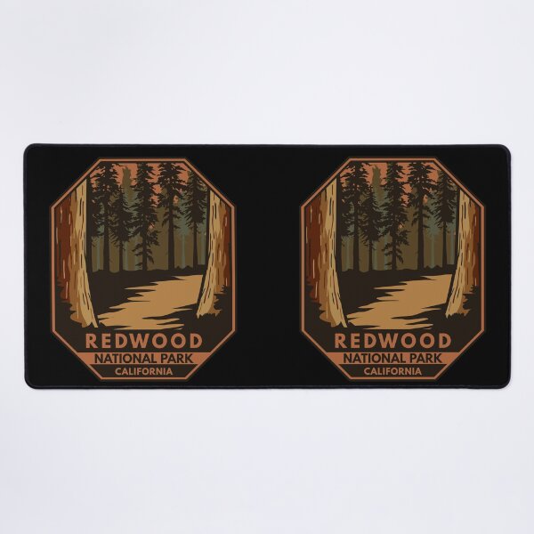 Item preview, Redwood National Park Minimal Retro Emblem designed and sold by KrisSidDesigns.