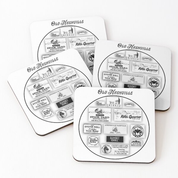 Item preview, Old Nashville Restaurants designed and sold by BluebirdGraphic.