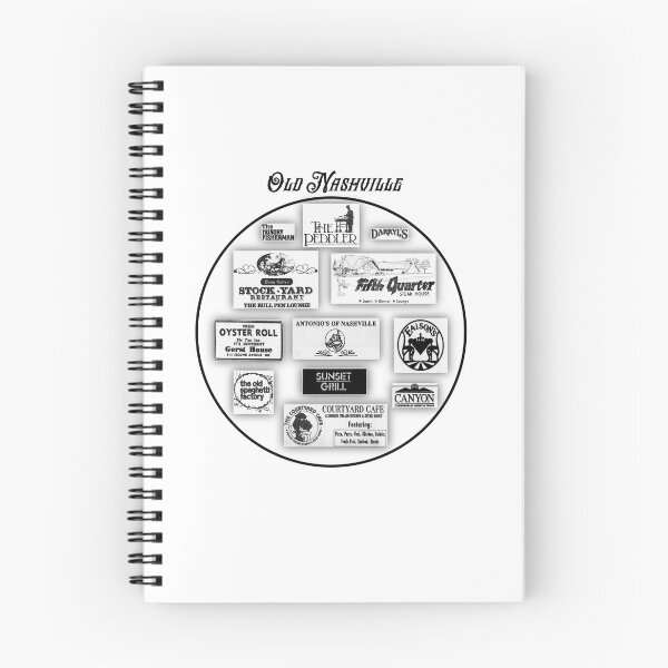 Item preview, Old Nashville Restaurants designed and sold by BluebirdGraphic.