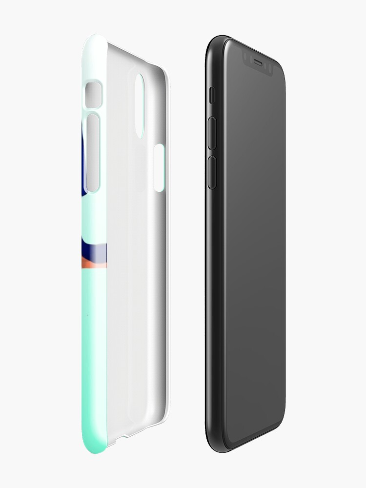 Alternate view of Neon babe - aqua iPhone Case & Cover