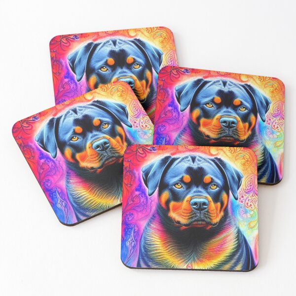 Item preview, Tribal Rottweiler Dog Art 1 designed and sold by DiatomDesigns.