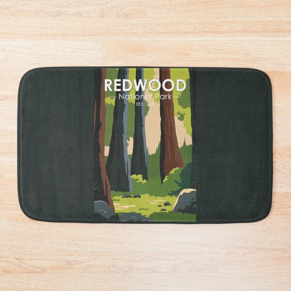 Item preview, Redwood National Park Minimal Vintage designed and sold by KrisSidDesigns.