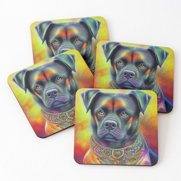 Item preview, Tribal Rottweiler Dog Art 2 designed and sold by DiatomDesigns.