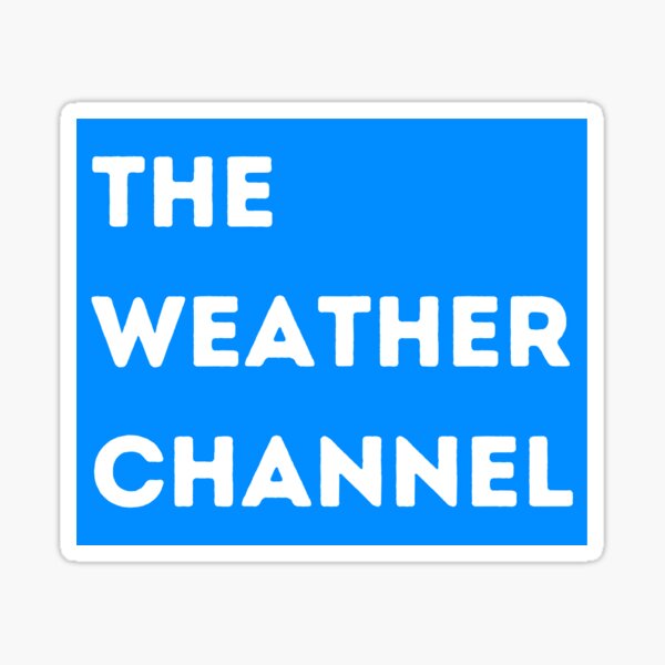 "The Weather Channel" Sticker For Sale By Tariqze | Redbubble