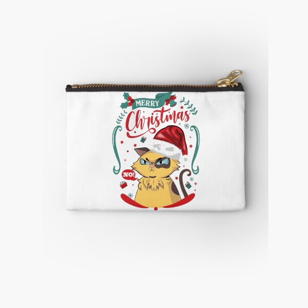 Item preview, merry christmas angry cat designed and sold by samuzai.