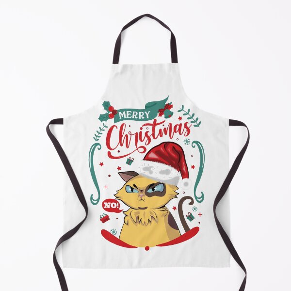 Item preview, merry christmas angry cat designed and sold by samuzai.