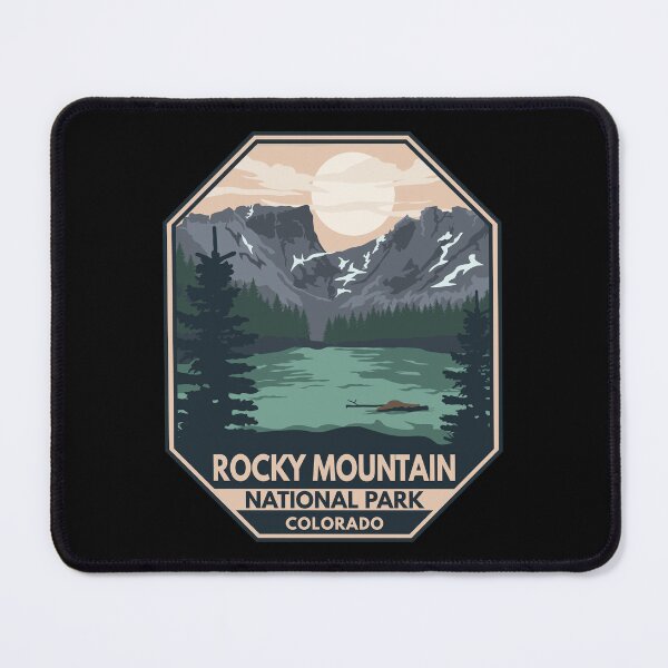 Item preview, Rocky Mountain National Park Minimal Retro Emblem designed and sold by KrisSidDesigns.