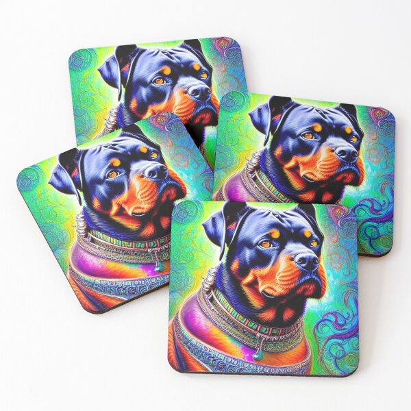 Item preview, Tribal Rottweiler Dog Art 3 designed and sold by DiatomDesigns.