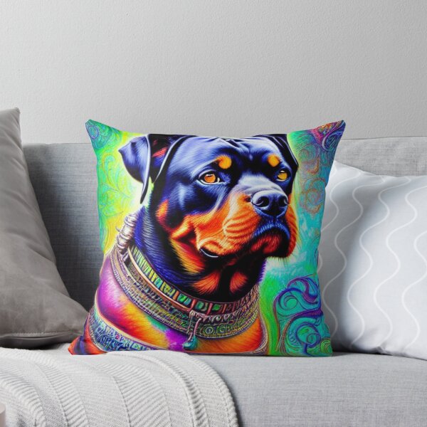 Artikelvorschau, Stammes-Rottweiler-Hundekunst 3 entworfen und verkauft von DiatomDesigns.