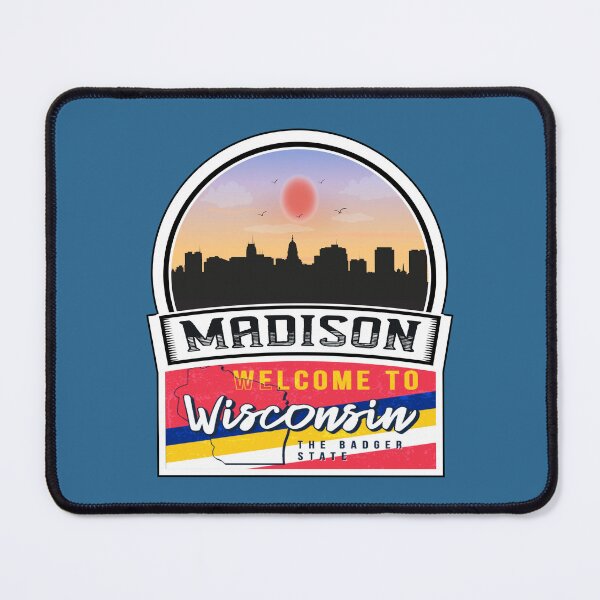 Item preview, Madison, Welcome to Wisconsin, The Badger State | Wisconsin State and Cities Series -15 designed and sold by WorldStateArt.