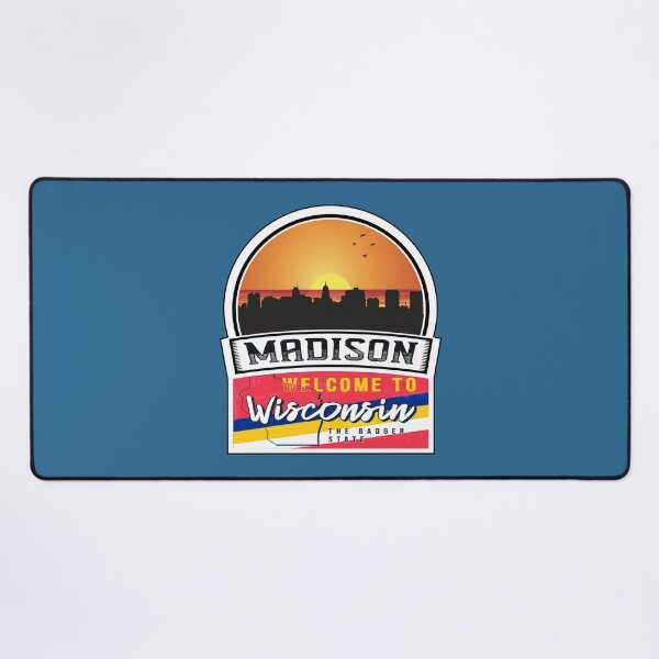 Item preview, Madison, Welcome to Wisconsin, The Badger State | Wisconsin State and Cities Series -17 designed and sold by WorldStateArt.