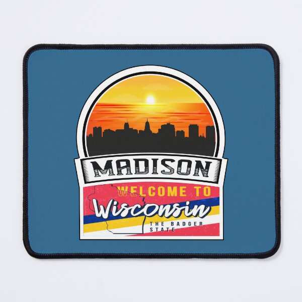 Item preview, Madison, Welcome to Wisconsin, The Badger State | Wisconsin State and Cities Series -19 designed and sold by WorldStateArt.