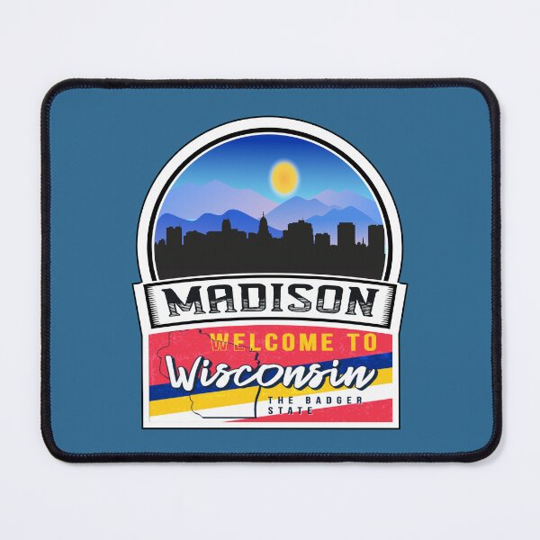Item preview, Madison, Welcome to Wisconsin, The Badger State | Wisconsin State and Cities Series -20 designed and sold by WorldStateArt.
