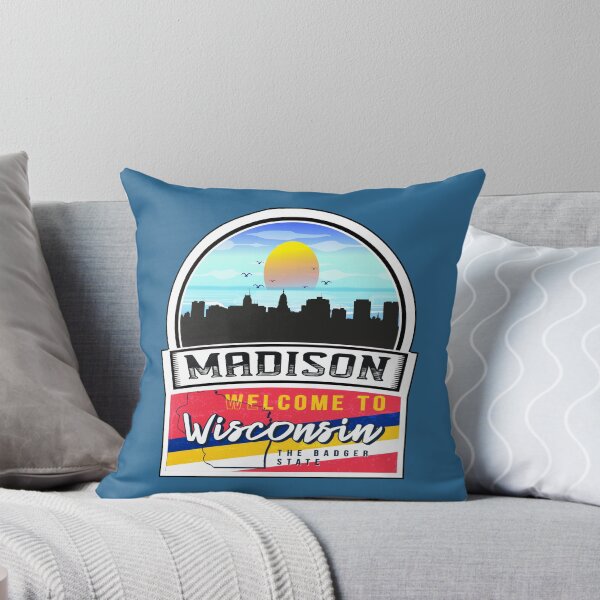 Item preview, Madison, Welcome to Wisconsin, The Badger State | Wisconsin State and Cities Series -21 designed and sold by WorldStateArt.