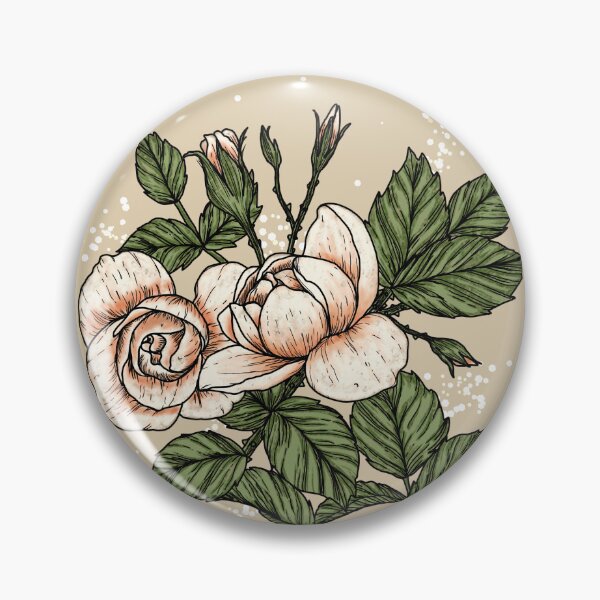 Item preview, Pencil texture roses in cream colour designed and sold by Yell0whouse28.
