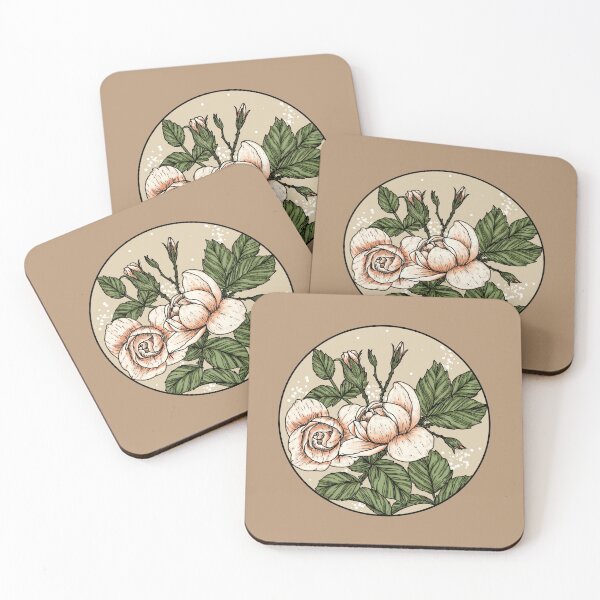 Item preview, Pencil texture roses in cream colour designed and sold by Yell0whouse28.