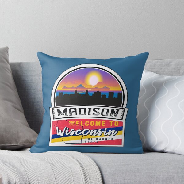 Item preview, Madison, Welcome to Wisconsin, The Badger State | Wisconsin State and Cities Series -25 designed and sold by WorldStateArt.