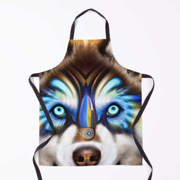 Artikelvorschau, Stammes-Husky-Hundekunst 1 entworfen und verkauft von DiatomDesigns.