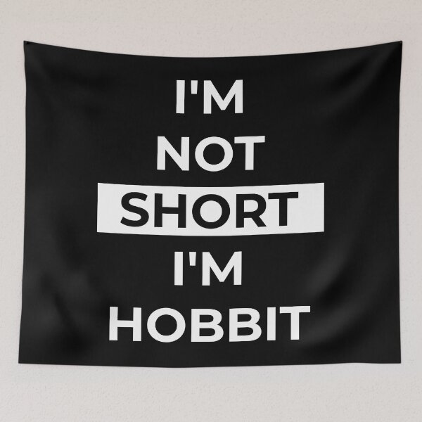 Item preview, I'm Not Short I'm Hobbit designed and sold by Vinicius Martins.
