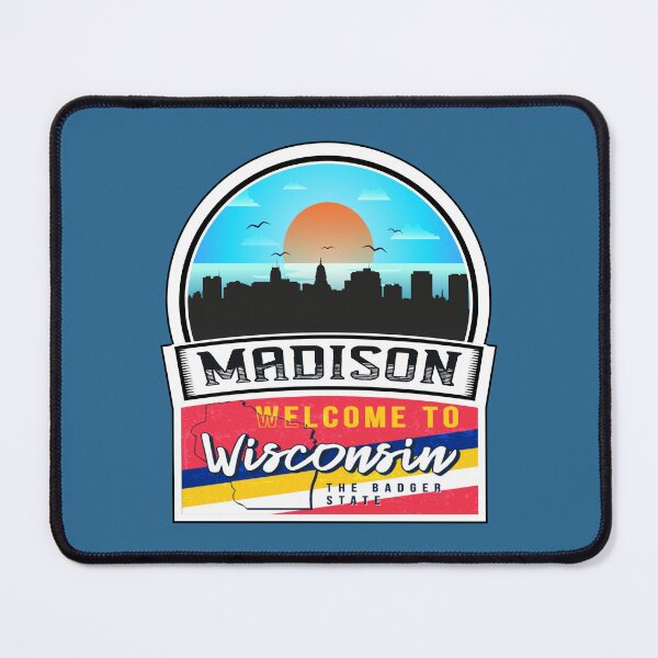 Item preview, Madison, Welcome to Wisconsin, The Badger State | Wisconsin State and Cities Series -26 designed and sold by WorldStateArt.