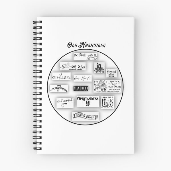 Item preview, Old Nashville Establishments designed and sold by BluebirdGraphic.