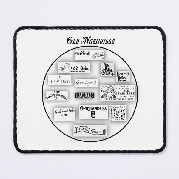 Item preview, Old Nashville Establishments designed and sold by BluebirdGraphic.