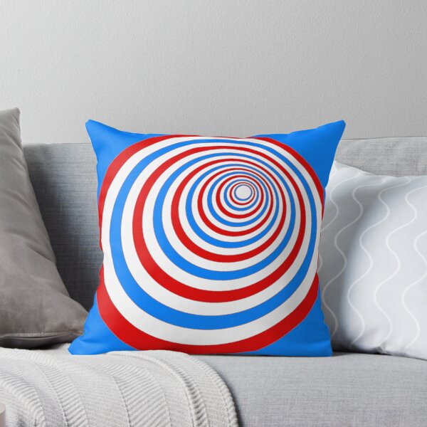 Item preview, Red white blue Spiral tunnel 60s retro roundel design designed and sold by ModSupporters.