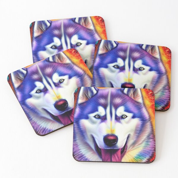 Item preview, Tribal Husky Dog Art 3 designed and sold by DiatomDesigns.