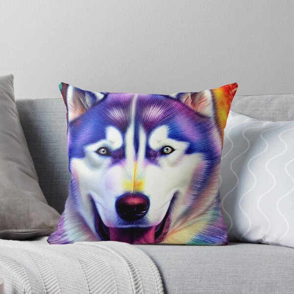 Artikelvorschau, Stammes-Husky-Hundekunst 3 entworfen und verkauft von DiatomDesigns.