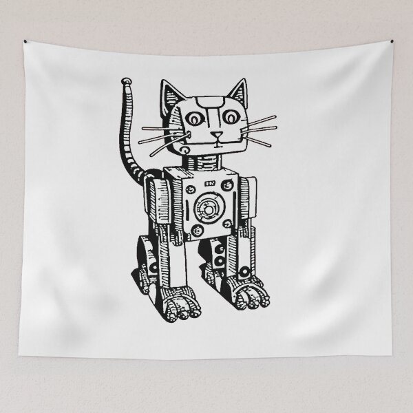 Item preview, Robot Cat 2 designed and sold by NameRefersToMe.