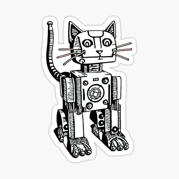 Item preview, Robot Cat 2 designed and sold by NameRefersToMe.