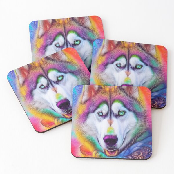 Item preview, Tribal Husky Dog Art 4 designed and sold by DiatomDesigns.