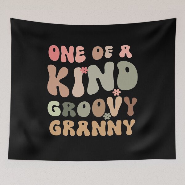 Item preview, One of a Kind Granny in Playful Trendy Groovy Style designed and sold by CuteTrendyFinds.