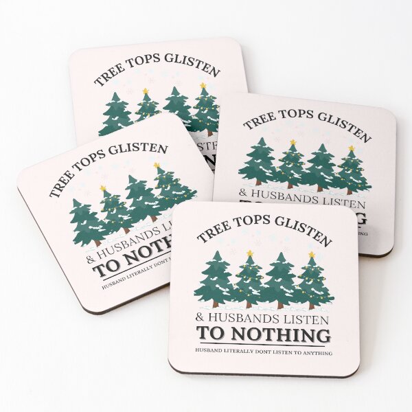Item preview, Tree Tops Glisten and Husbands Listen to Nothing Shirt, Mom Christmas, Funny Christmas Shirt, Family Christmas Tshirt, Teacher Christmas designed and sold by Morja2015.