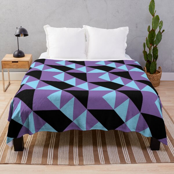 Item preview, 'Zangles' - en morado y azul cielo sobre una base negra designed and sold by sleepingdogprod.