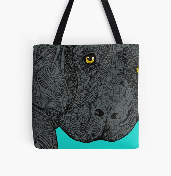 Black Lab - Labrador  All Over Print Tote Bag